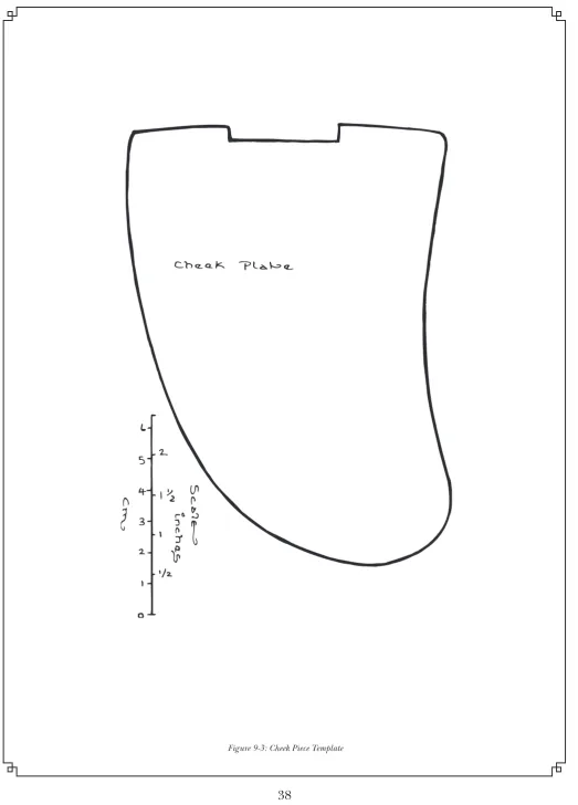 Figure 9-3: Cheek Piece Template 