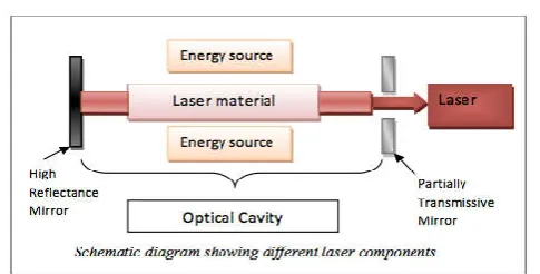 Figure 1. Schematic diagram showing laser components