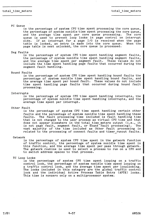 table is locked, an entry is made into the core queue. page table is next unlocked, the core queue is processed