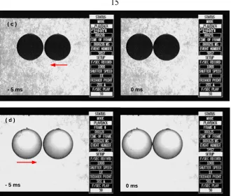 Figure 2.4. Illumination effects. All the spheres are 12.7 mm in diameter. The camera background illumination