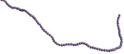Figure 3-3 A 88 Subunit Discrete Wormlike Chain.  