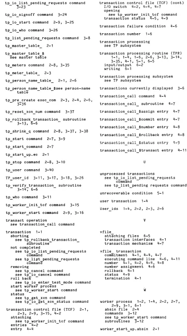 table $see person-name -com 2-3, 2-4, 2-6, transactions currently displayed transaction call command 