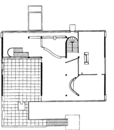 Figure 1.6 Villa at Garches, second floor plan 