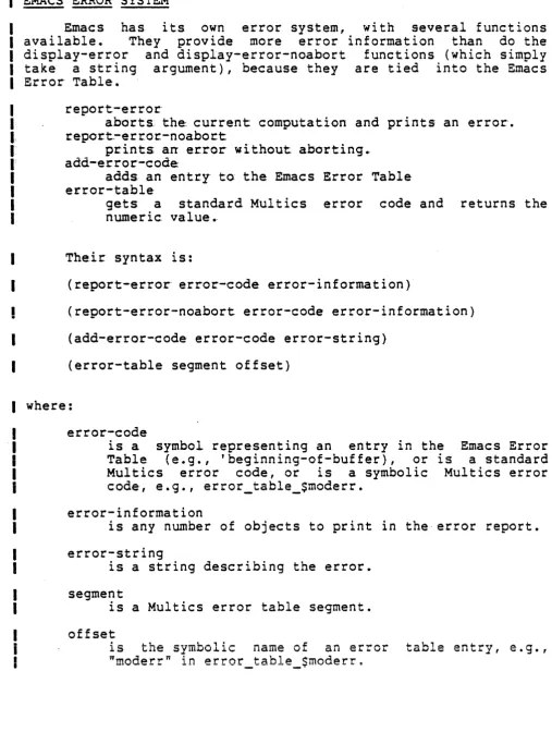 Table (e.g., 'beginning-of-buffer), Multics error code, or code, e.g., error_table_smoderr