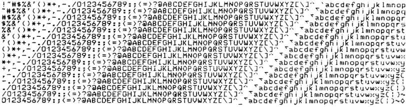 Figure 3-2. Sample Print-Test Output 
