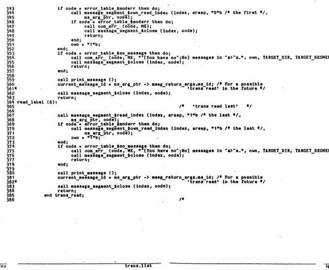 table $no message message:segment_$olose then do; (oode,-ME o "A[you have noA;H01 messages 1n Aa)Aa.", own, TARGET_DIR, TARGET_SEGMENT); (index, oode); 