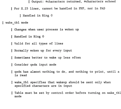 Table must be set by control order before turning on wake tbl mode 
