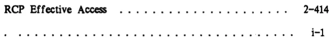 Table 1. Tables Rep Effective Access .................... . 2-414 