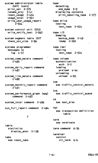 table statistics 