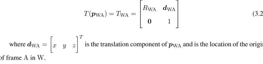Figure 3.1 presents the general mobile manipulator in terms of the reference frames R, angular