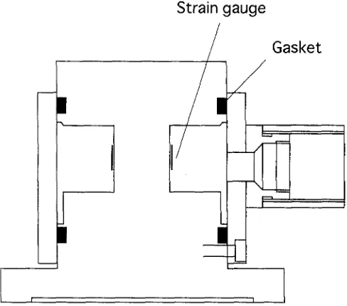 Fig. 5. A load of 126kgf was detected at the moment of The result at a much larger load (125.6kgf) is shown in loading but decreased slightly with time; it had a constant 