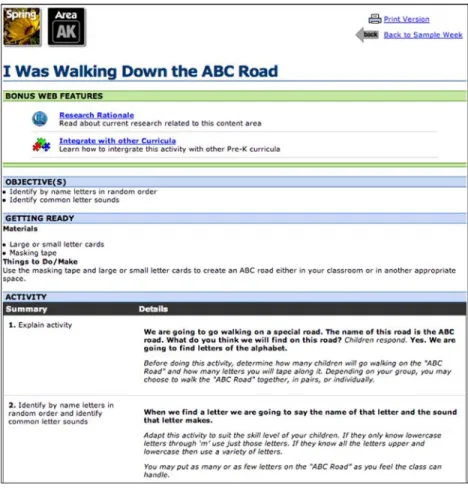 Fig. 1. MyTeachingPartner (MTP) language and literacy activity.