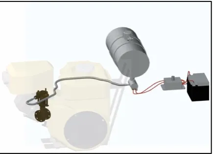 Figure 1. The schematic drawing of the design of the varia-ble-feed hydrous-bioethanol fuel injector