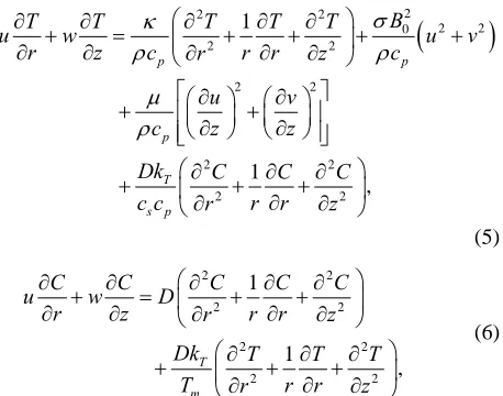 Figure 1. Physical model with coordinate system. 