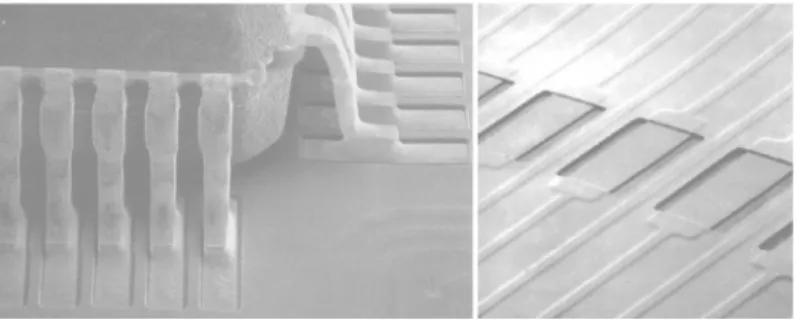 Figure 5-15 Examples of precisely photoimaged cover ﬁ lms for surface  mount lands on ﬂ exible circuits (Photo courtesy DuPont) 