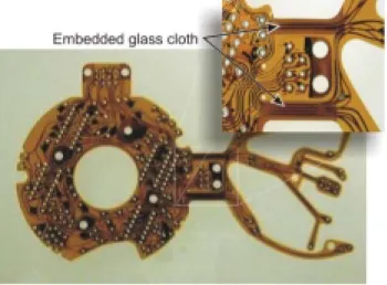 Figure 5-19 Example of circuit with embedded glass-cloth tear restraint 