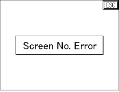 Table of GT screen messages 