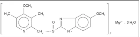 Fig. 1: Chemical structure of esomeprazole magnesium trihydrate