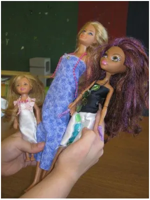 Figure 1. Melanie's Barbie Clothes 