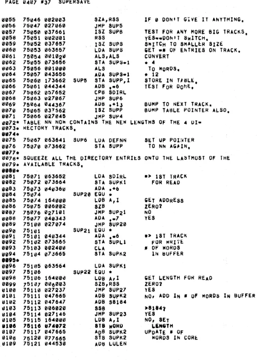 TABLE NN ~ECTORY NOW CONTAINS YRACKS, 