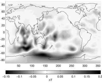 Fig. 8. Surface current (depth < 60 m) velocity data from ECCO model November 1997 (El Ni˜no) (left panel) and November 1999 (La Ni˜na) (rightpanel)