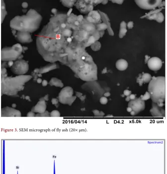 Figure 3. SEM micrograph of fly ash (20× μm). 
