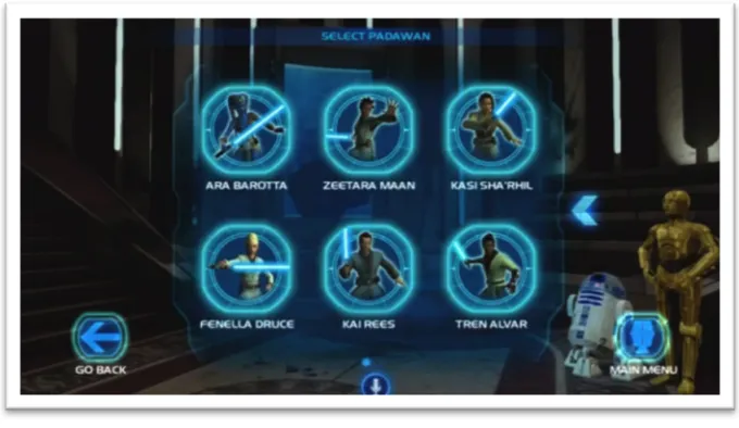 Figure 1.3 Choose Character Screen 