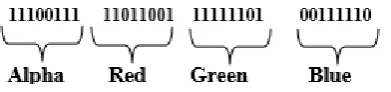 Figure 1: Structure of 32 bit pixel 