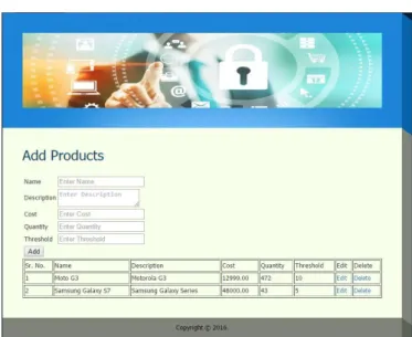 Figure 7: Product Details 