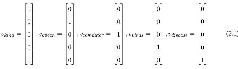 Table 1: The distributional hypothesis in action: We (humans) can guess the meaning ofwords like wampimuk by the context in which it appears.