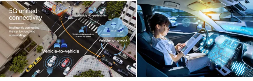 Figure 2: The future communication infrastructure based on 5G devices will allow for het-erogeneous devices to intercommunicate, Fig