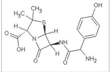 Fig. 1: Chemical structure of amoxicillin