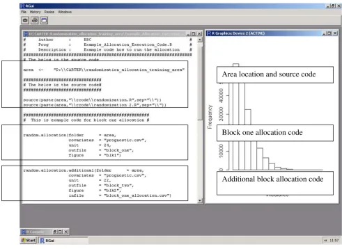 Figure 1A screen dump from 'Example_Allocation_Execution_Code.R'A screen dump from 'Example_Allocation_Execution_Code.R'