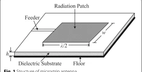 Fig. 1 Structure of microstrip antenna