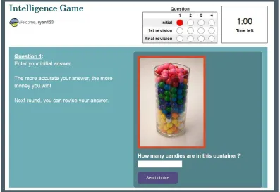 Figure A1.  Screenshot of the experimental interface, Round 1. 