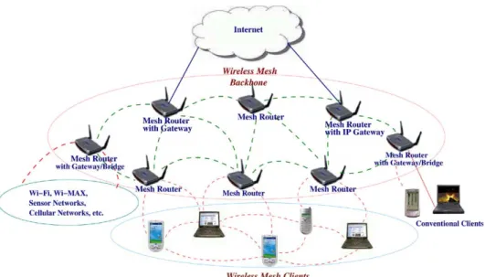 Fig. 5. Hybrid WMNs.