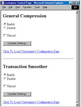 Figure 6. Customizer Control Page.