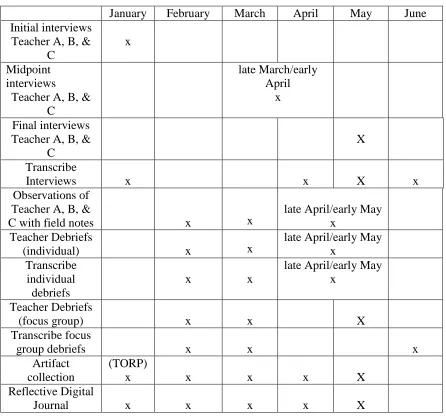 Table 2 Timeline for Data Collection and Initial Data Analysis 