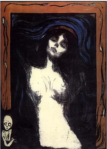 Figure 2: Edvard Munch, Madonna, 1895 - 1902. 