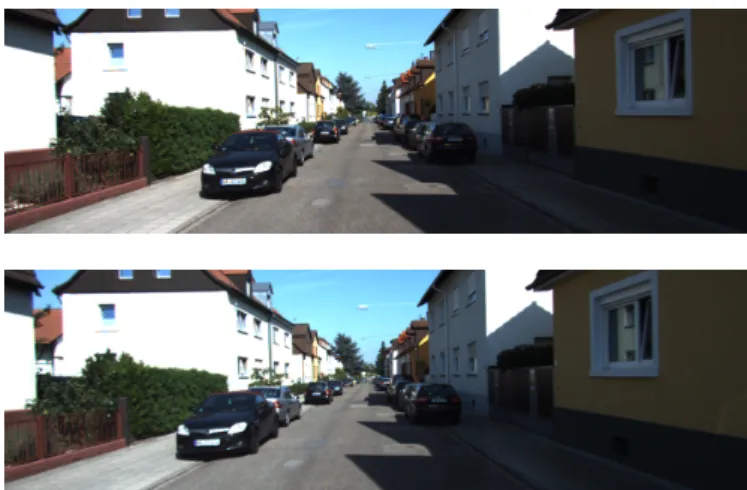Figure 1.2: Example of a stereo image pair that can be used to estimate the distances of visible objects.