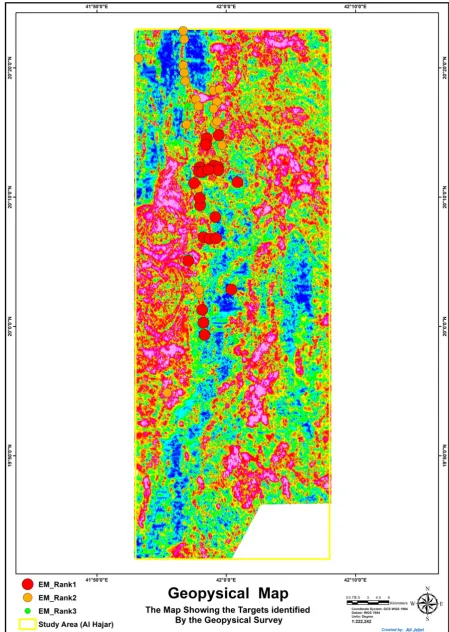 Figure 3. Targets identified by Geophysics Survey. 