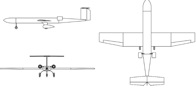 Figure 2.2: The Phastball Zero three-views