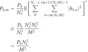 Figure 2.The remodulated signals for each partition m for receivewhich is the optimal local minimum-variance estimate ofvk,m given that Ik,m′ and ζk,m′ are combined from a Gaussianrandom variable with variance2 