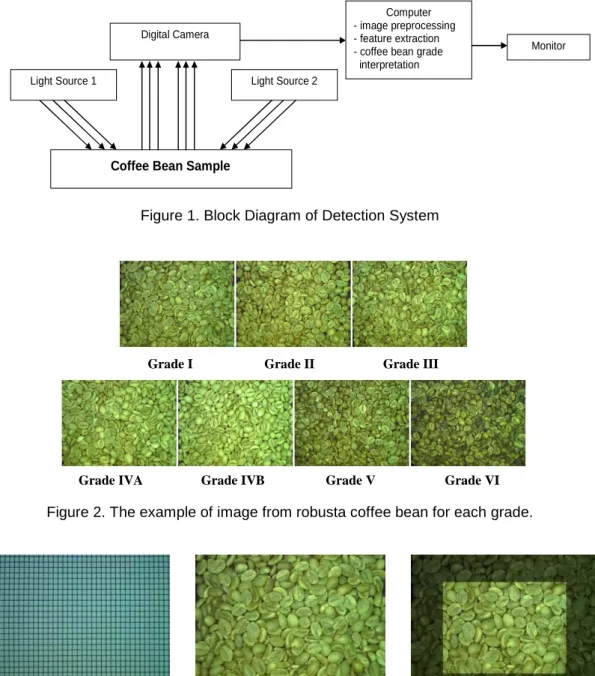 Figure 2. The example of image from robusta coffee bean for each grade. 