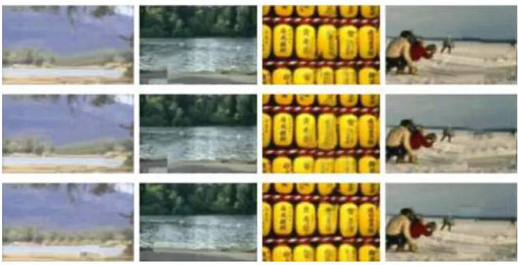 Fig 2. In painting of LR pictures with deferent gradient-based priority (first row), tensor-based priority(second            