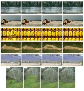 Fig 4. Comparison of the proposed method with state-of-the-art approaches: (a) Cri-minisi et al; (b) Patch Match; (c) proposed method 