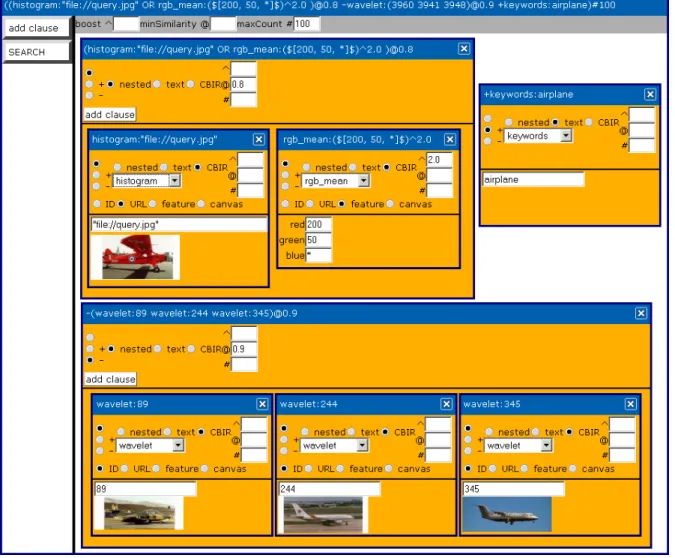 Figure 5.1.: Visual Query Composer