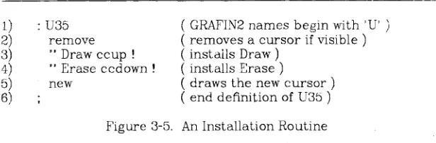 Figure 3-5. An Installation Routine 