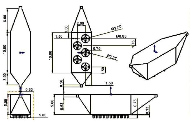Figure 3. Solidworks drawing of the new manifold by A. Zielinski. 