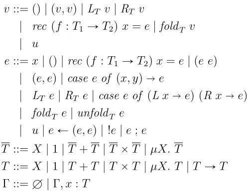 Figure 4.2: Core Luck Syntax